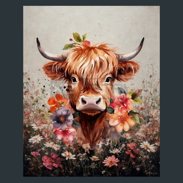 Cow 28 Metal Wall Art and Desktop Mouse Pad by X2Metal