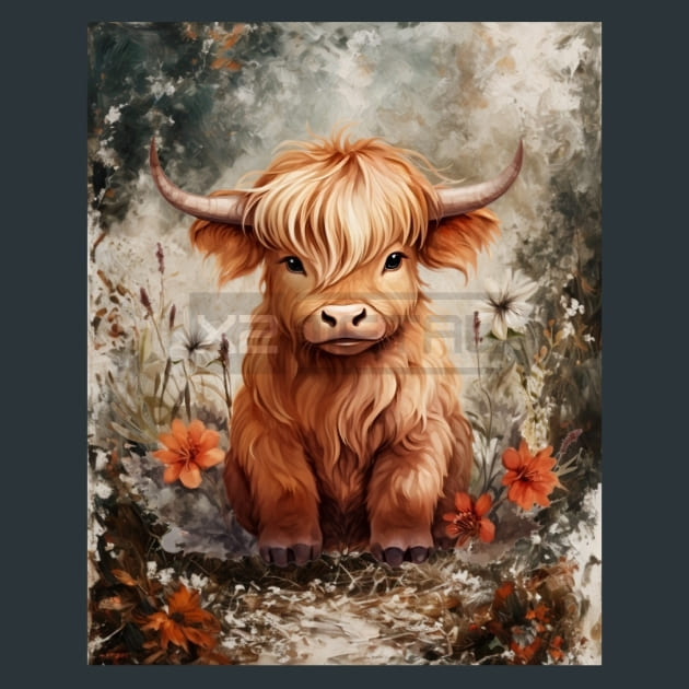 Cow 31 Metal Wall Art and Desktop Mouse Pad by X2Metal
