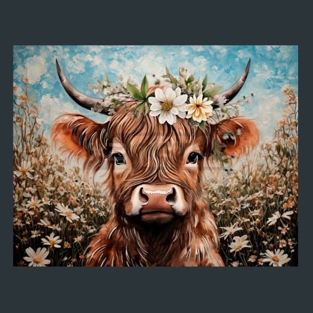Cow 35 Metal Wall Art and Desktop Mouse Pad by X2Metal