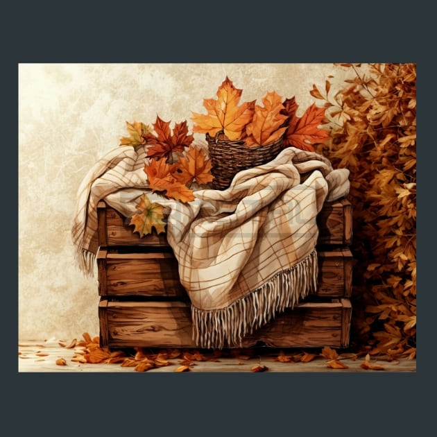 Cozy Autumn 40 – Metal Print &amp; Mouse Pad | ChromaLuxe | Made in Iowa USA