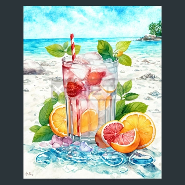 Cozy Summer 14 Metal Wall Art and Desktop Mouse Pad by X2Metal