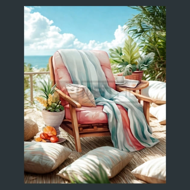 Cozy Summer 20 Metal Wall Art and Desktop Mouse Pad by X2Metal