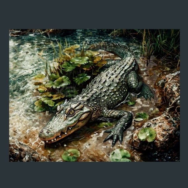 Crocodile-Kingdom-6-metal-prints-posters-mouse-pads