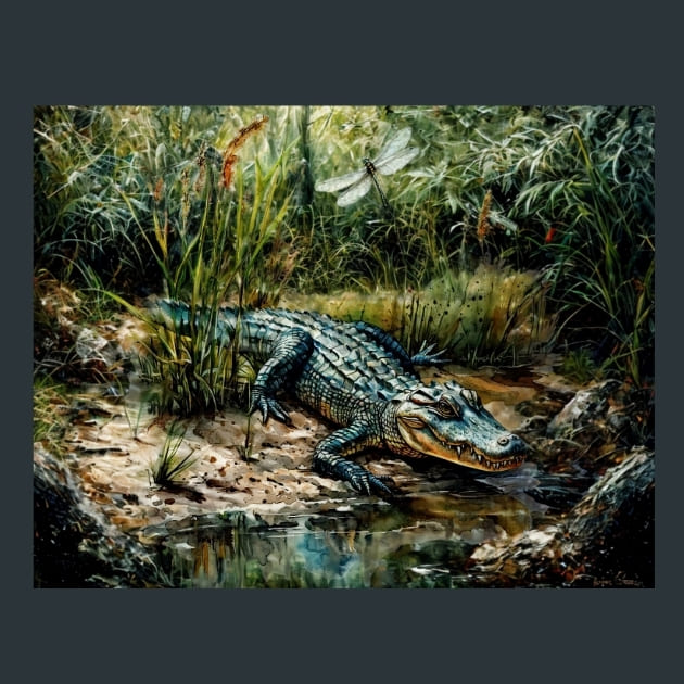 Crocodile-Kingdom-8-metal-prints-posters-mouse-pads