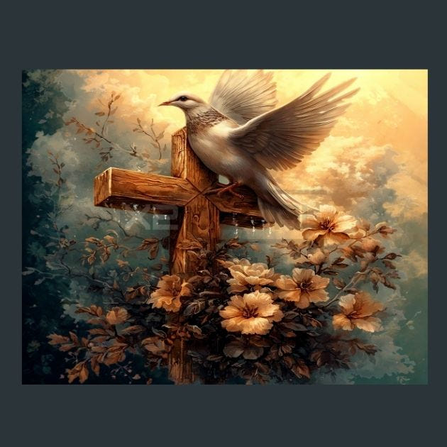 Cross Birds 14 Metal Wall Art and Desktop Mouse Pad by X2Metal