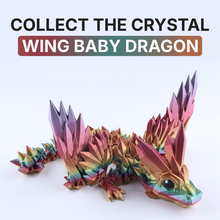 Colorful dragon toy with text &