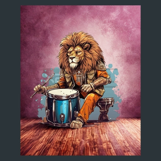 Cunning Trails Lion Metal Wall Art and Desktop Mouse Pad by X2Metal