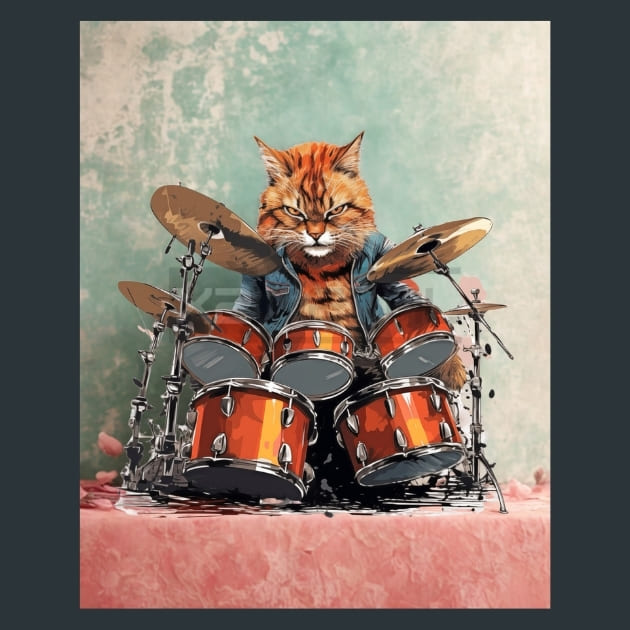 Curious Guardian Cat – Metal Print &amp; Mouse Pad | ChromaLuxe | Made in Iowa USA