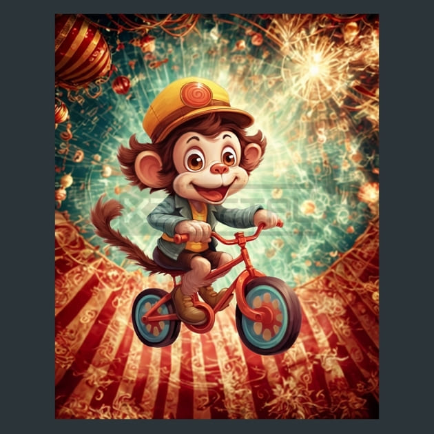 Cute Circus 20 Metal Wall Art and Desktop Mouse Pad by X2Metal