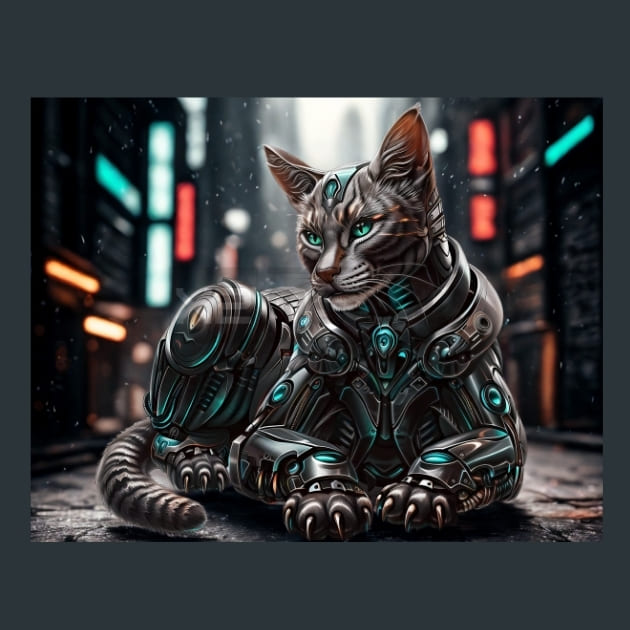 Cyber-Cat-metal-prints-posters-mouse-pads