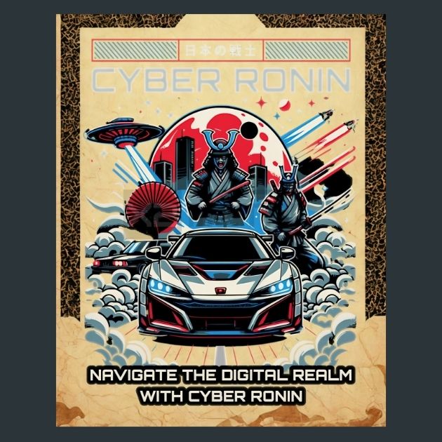 Cyber-Ronin-Japan-Samurai-Metal-Print