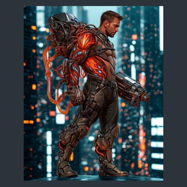 CyberValor X8 Metal Wall Art and Desktop Mouse Pad by X2Metal