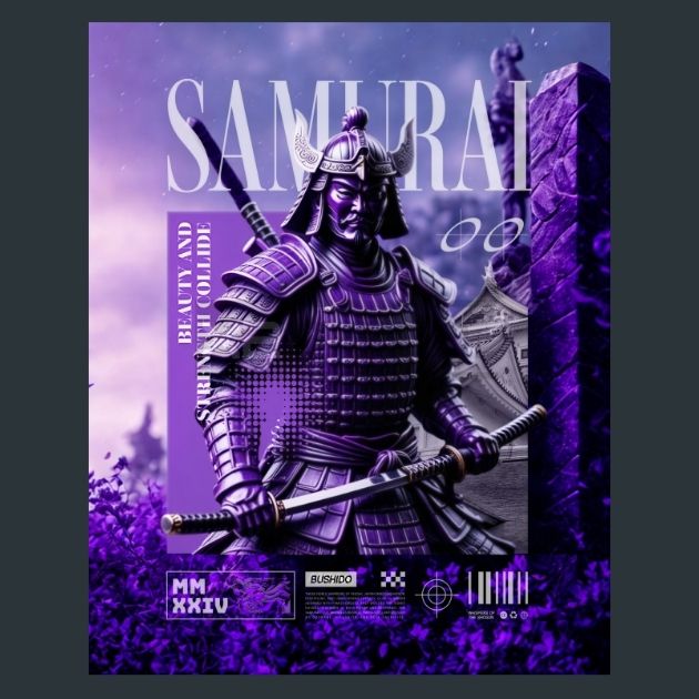 Dark-Samurai-Japan-Samurai-Metal-Print