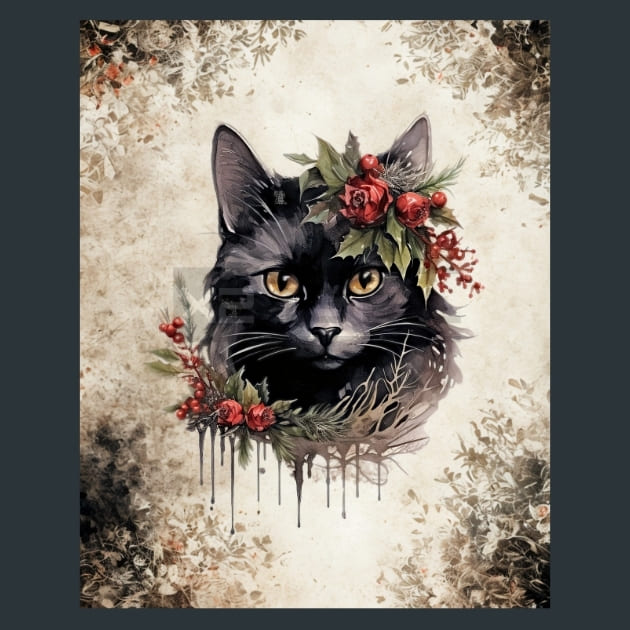 Dark Christmas 14 Metal Wall Art and Desktop Mouse Pad by X2Metal