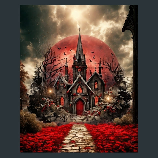 Dark Christmas 12 Metal Wall Art and Desktop Mouse Pad by X2Metal