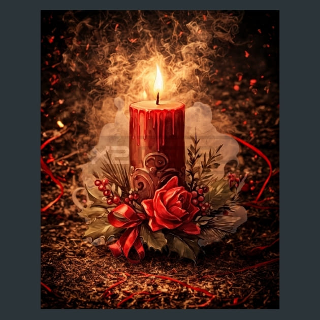 Dark Christmas 16 Metal Wall Art and Desktop Mouse Pad by X2Metal