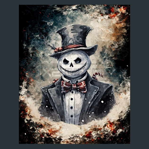 Dark Christmas 1 Metal Wall Art and Desktop Mouse Pad by X2Metal