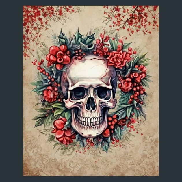 Dark Christmas 20 Metal Wall Art and Desktop Mouse Pad by X2Metal
