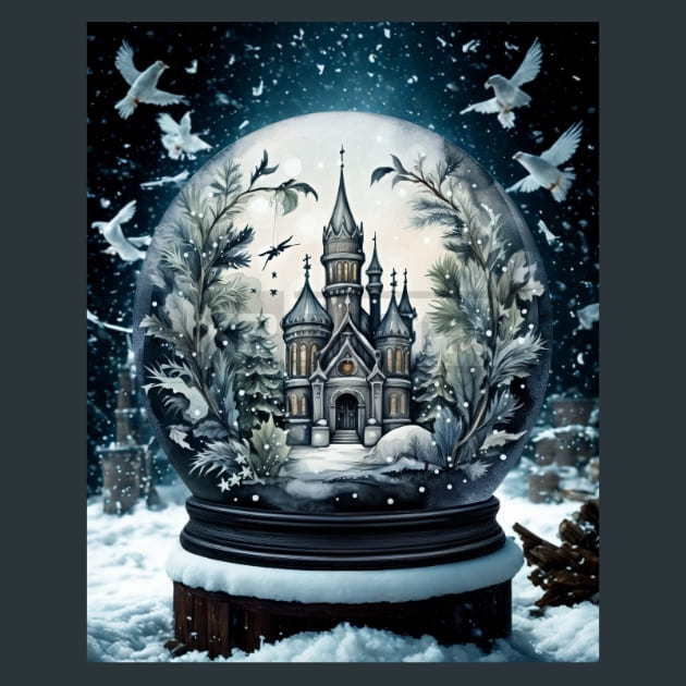 Dark Christmas 23 Metal Wall Art and Desktop Mouse Pad by X2Metal