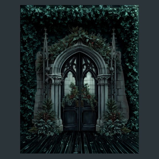 Dark Christmas 29 Metal Wall Art and Desktop Mouse Pad by X2Metal
