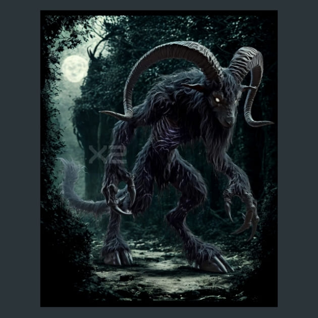 Dark Faun Metal Wall Art and Desktop Mouse Pad by X2Metal