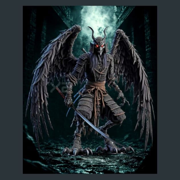 Dark_Tengu_metal_prints_posters_mouse_pads