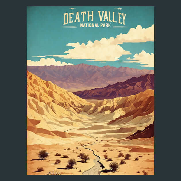 Death Valley Metal Wall Art and Desktop Mouse Pad by X2Metal