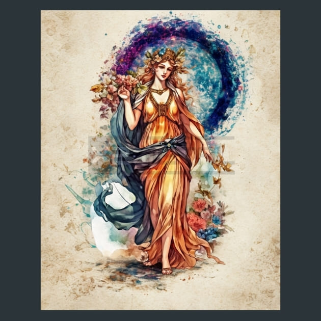 Demeter Greek Olympus Deitties – Metal Print &amp; Mouse Pad | ChromaLuxe | Made in Iowa USA