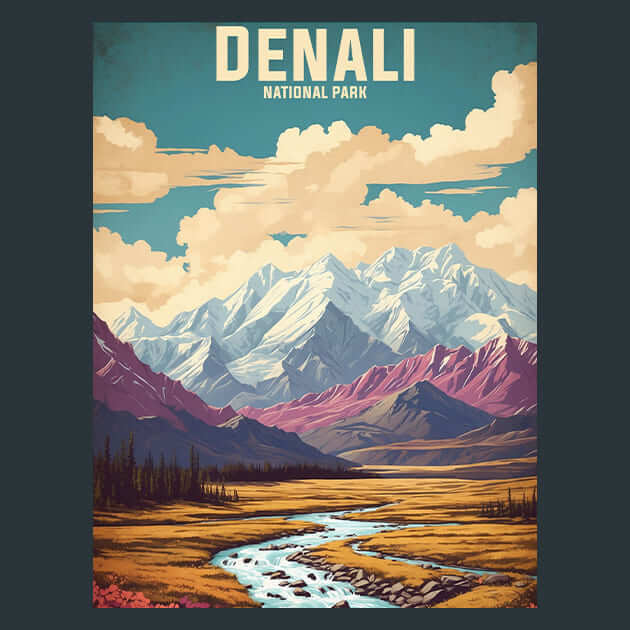 Denali Metal Wall Art and Desktop Mouse Pad by X2Metal