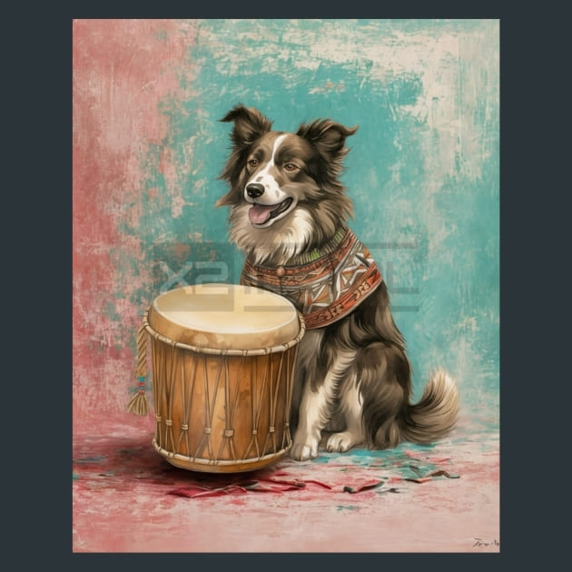 Desert Dog Walk Metal Wall Art and Desktop Mouse Pad by X2Metal