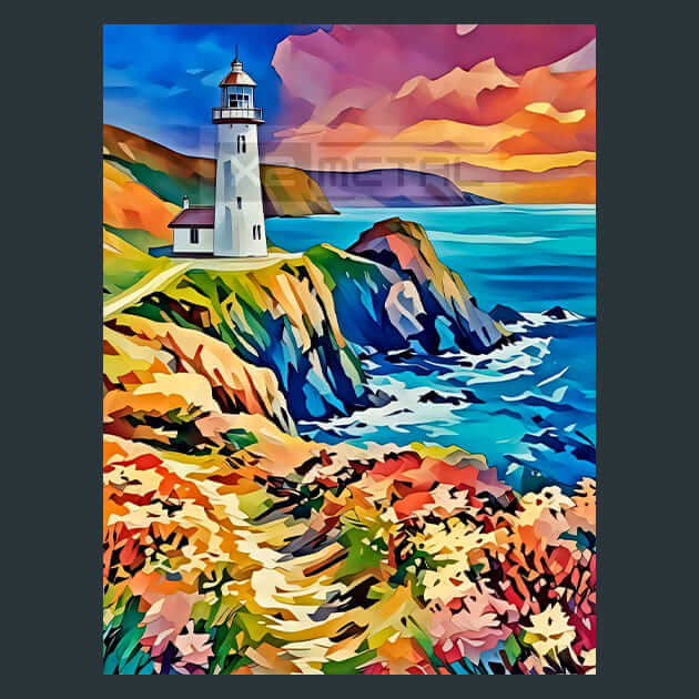 Devon Coastal Icon – Metal Print &amp; Mouse Pad | ChromaLuxe | Made in Iowa USA