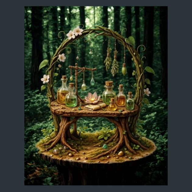 Dewdrop-Alchemy-Magical-Forest-metal-prints-posters-mouse-pads