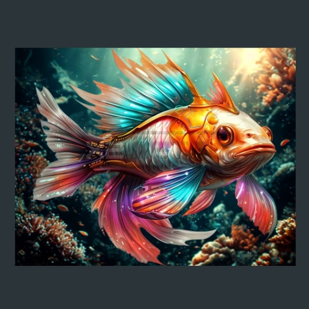 Digital-Fish-metal-prints-posters-mouse-pads