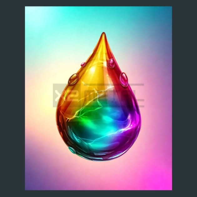 Digital-Raindrop-metal-prints-posters-mouse-pads