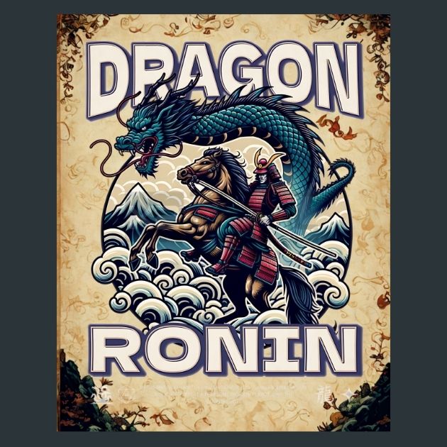 Dragon-Ronin-Japan-Samurai-Metal-Print