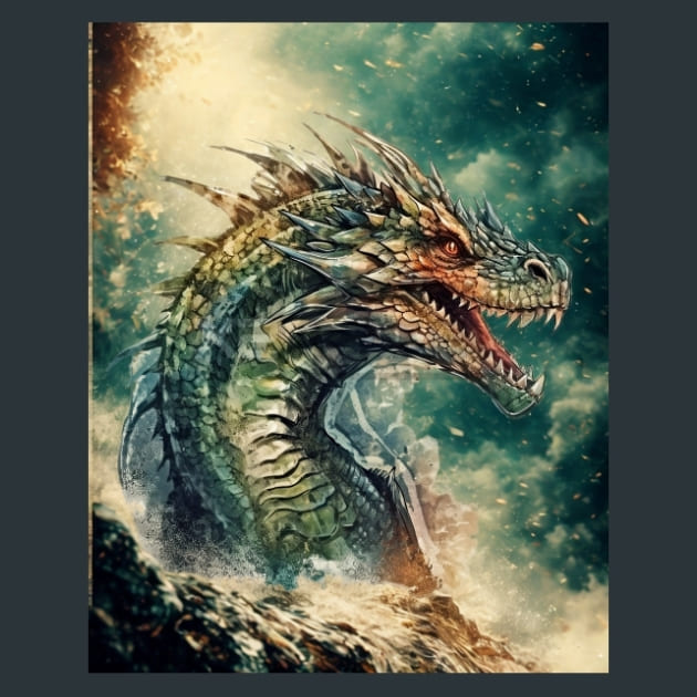 Dragon – Metal Print &amp; Mouse Pad | ChromaLuxe | Made in Iowa USA