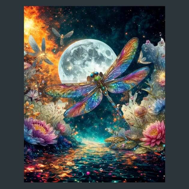 Dragonfly Mirage – Metal Print &amp; Mouse Pad | ChromaLuxe | Made in Iowa USA