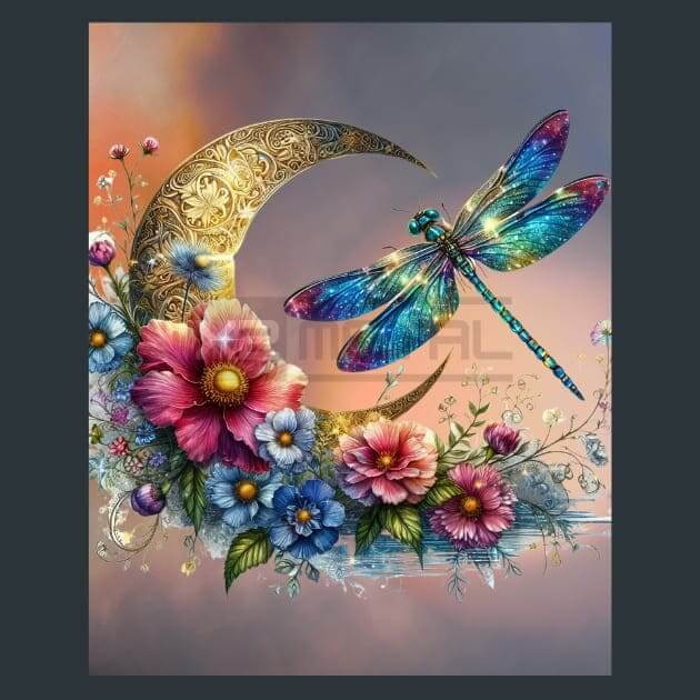 Dragonfly Reverie Metal Wall Art and Desktop Mouse Pad by X2Metal
