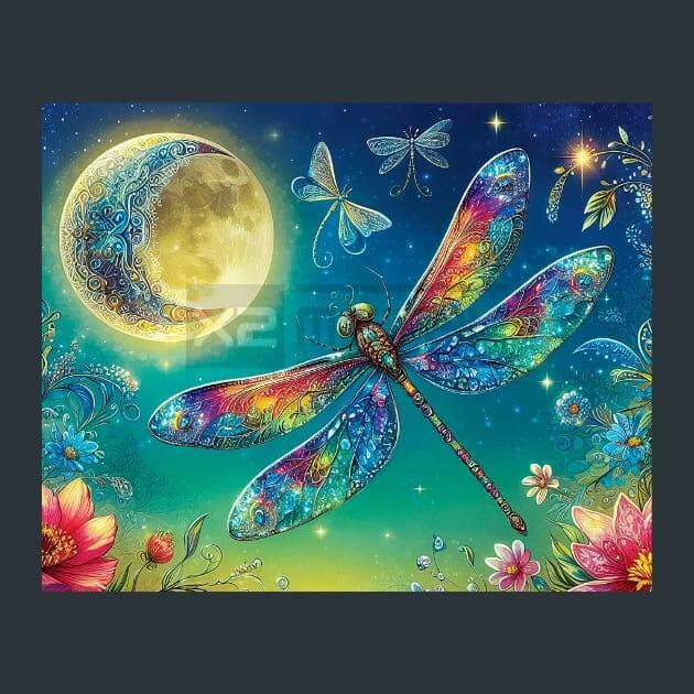 Dragonfly Waltz Metal Wall Art and Desktop Mouse Pad by X2Metal