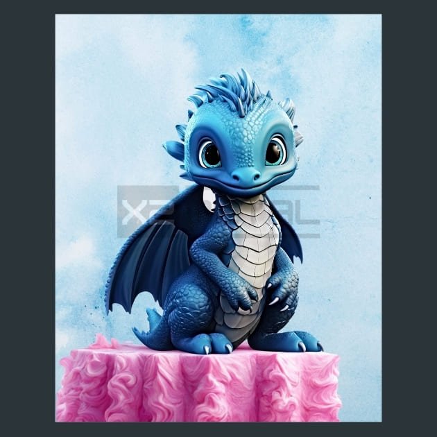 Dragons Tale 26 Kids Metal Wall Art and Desktop Mouse Pad by X2Metal