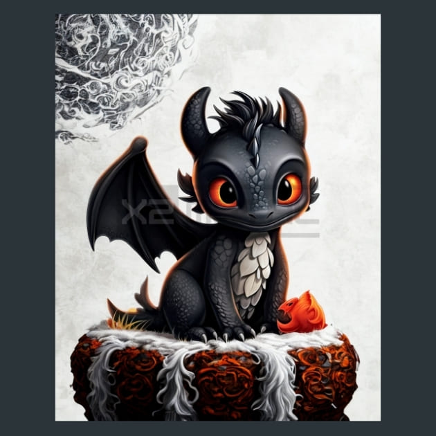 Dragons Tale 44 Kids Metal Wall Art and Desktop Mouse Pad by X2Metal