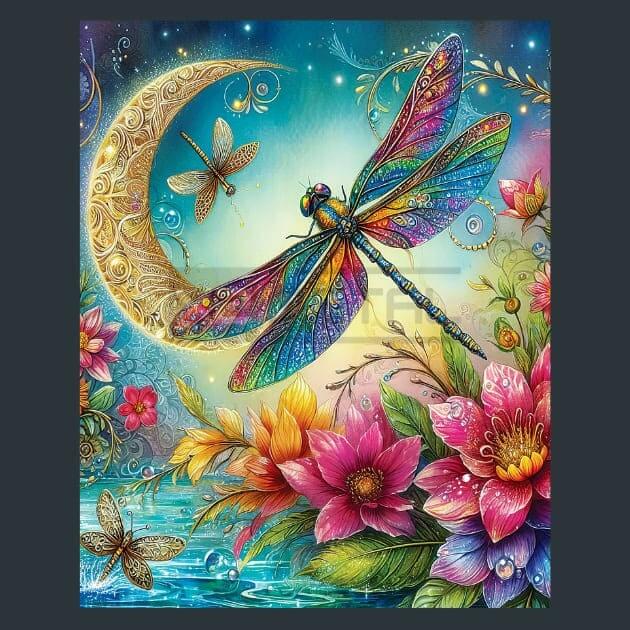 Dreamscape Dragonfly Metal Wall Art and Desktop Mouse Pad by X2Metal