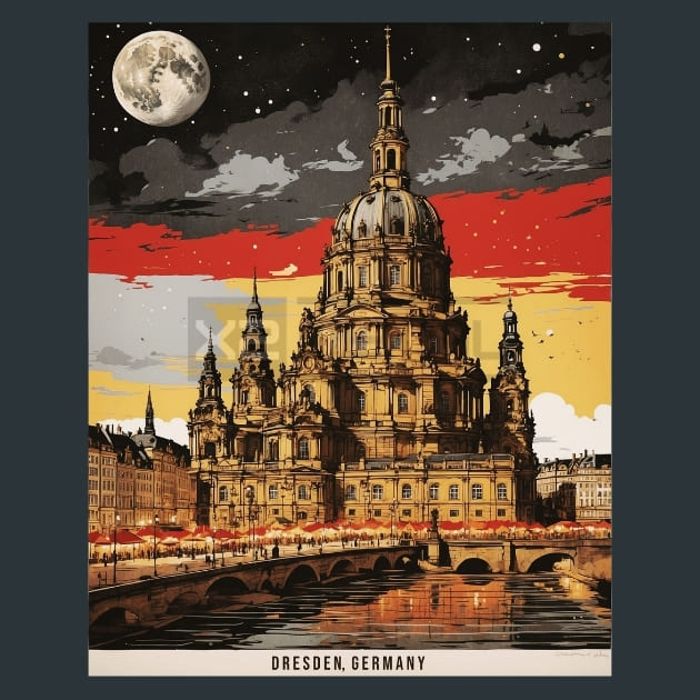 Dresden 3 Germany Metal Prints , Posters and Mouse Pads