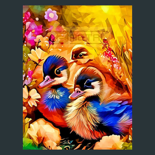Ducks Fowling Metal Wall Art and Desktop Mouse Pad by X2Metal