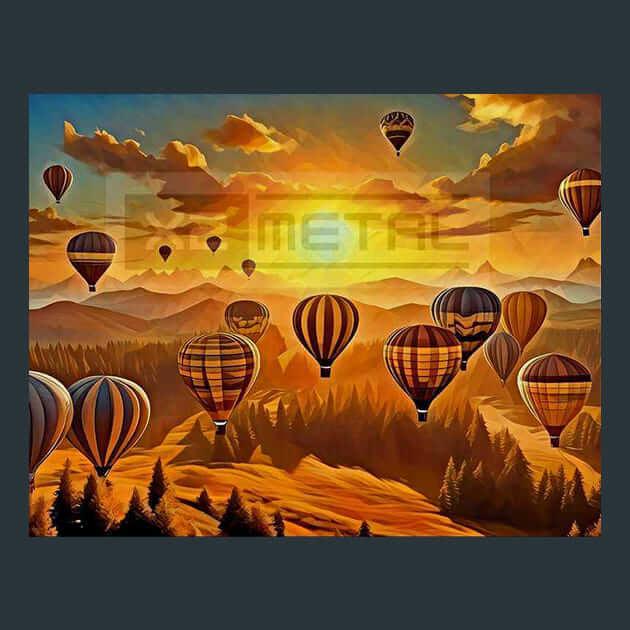 Dusk Horizon Floaters Metal Wall Art and Desktop Mouse Pad by X2Metal