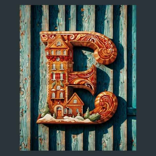 E1  Xmas Letters Metal Wall Art and Desktop Mouse Pad by X2Metal
