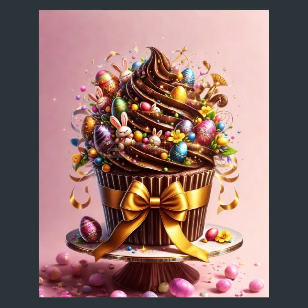 Easter Cupcake Magic 7 – Metal Print &amp; Mouse Pad | ChromaLuxe | Made in Iowa USA