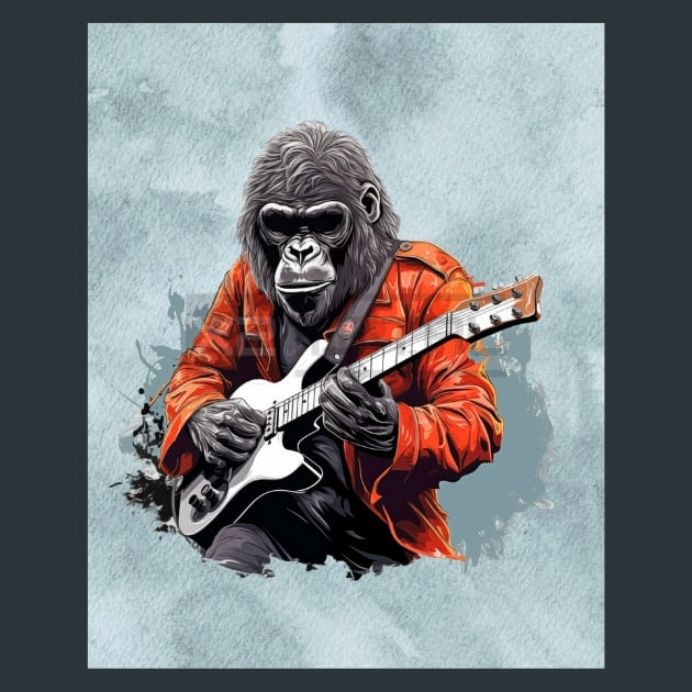 Echoes of the Earth Gorilla Metal Wall Art and Desktop Mouse Pad by X2Metal