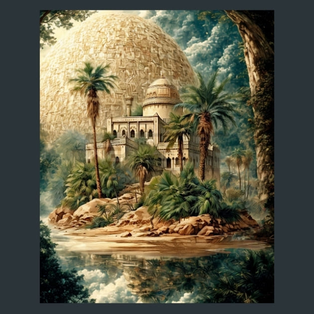 Egypt-Pyramids-Nile 24 Metal Wall Art and Desktop Mouse Pad by X2Metal