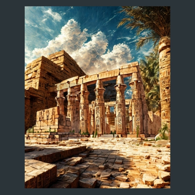 Egypt-Pyramids-Nile 2 Metal Wall Art and Desktop Mouse Pad by X2Metal